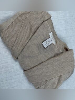 Chico's Neutral Beige Knit Sweater Cardigan Sz 2, Large